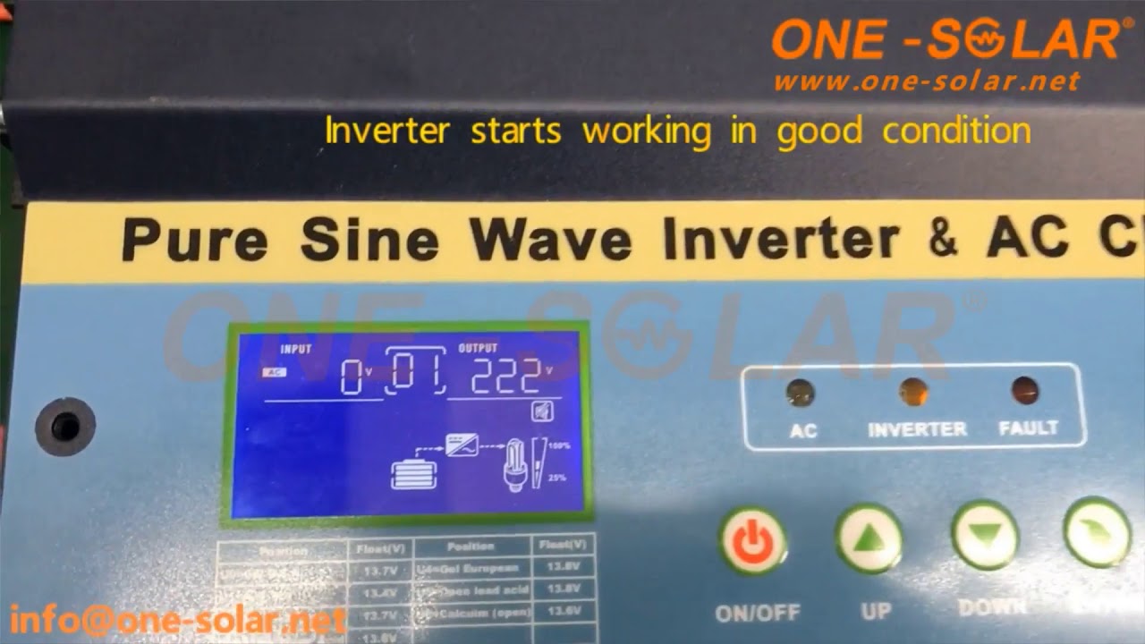 ONE-SOLAR Wireless Remote Control of FSI series 48VDC to 220VAC Solar ...