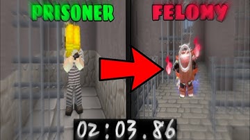 Prisoner To Felony Speedrun WorldRecord In JailBreak! BlockMan Go - JailBreak!