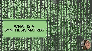 What is a Synthesis Matrix?