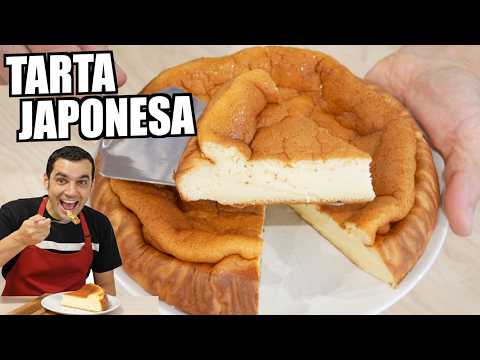 Tarta de queso japonesa muy esponjosa | Se derrite al cortar