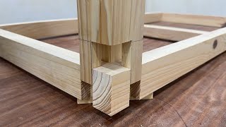 Great Ideas For Woodworking // Design A Beautiful Patterned Table With Perfect Wood Joints