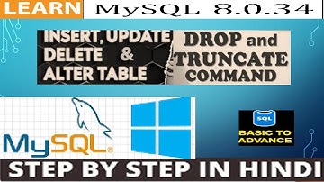 INSERT, UPDATE, DELETE,  ALTER, SELECT,  TRUNCATE & DROP Query in SQL With Examples