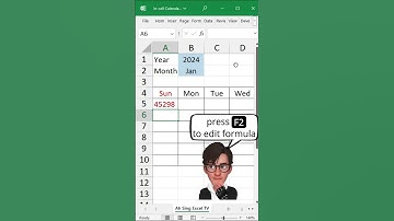 How to create dynamic calendar in Excel using dynamic array functions #excel