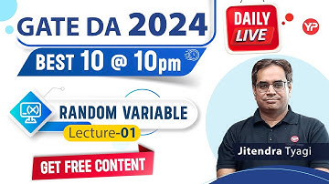 GATE DA 2024 Random Variable Best 10 questions live session