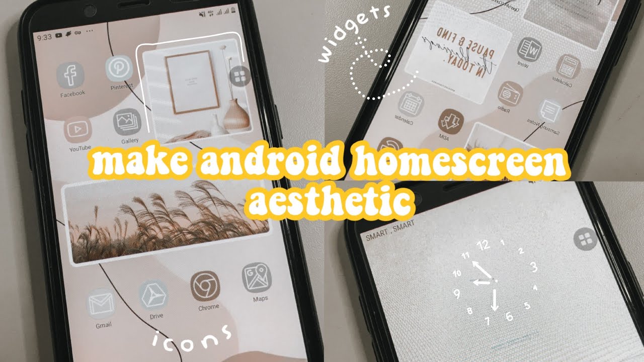 make android homescreen aesthetic ~