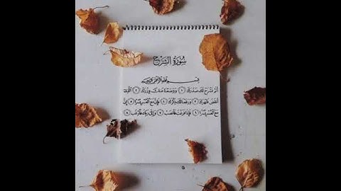 🔸️Сура Аш-Шарх/Əş-Şərh surəsi/سورة الشرح