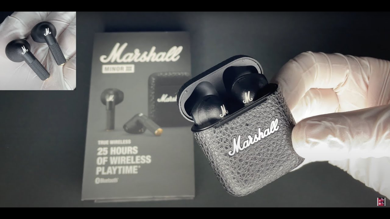 Marshall Minor III earbuds unboxing 