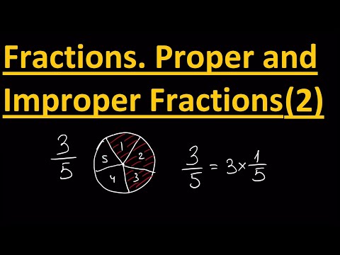 Fractions. Proper and Improper Fractions (Math Tutorial. Arithmetic #10 - part 2)