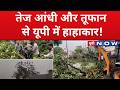 UP Weather Update : यूपी में तबाही की रात, आंधी-तूफान से हाहाकार ! | UP News | UP Now|