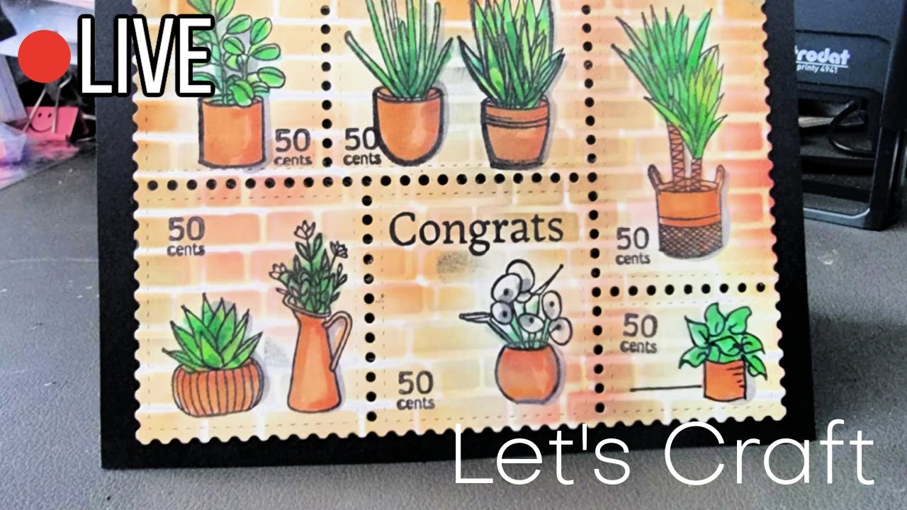 🔴 LIVE: ArtistryinCards WaffleFlower Stamp Die Cut Jessica Mould