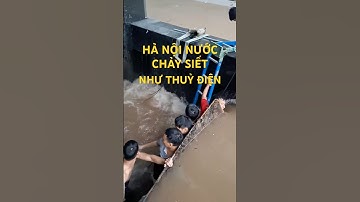 Nước chảy như thác vào hầm chung cư #tintuc #shortvideo