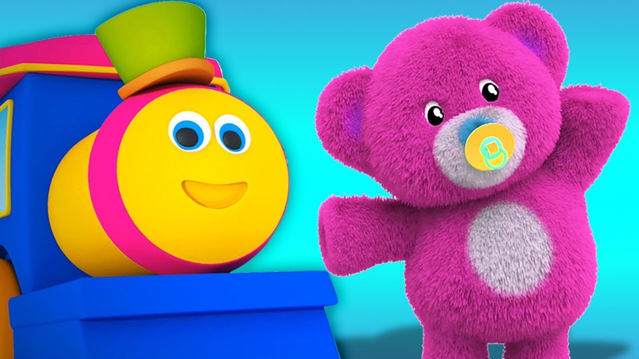 для самых маленьких мультфильм Боб Поезд | Плюшевый медведь | 3D детская песня | Bob Train | Song in Russia | Teddy Bear Teddy Bear