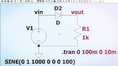 Time domain analysis of a diode circuit | ltspice | SPICE