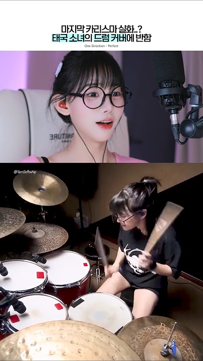 Thai Girl Drummer Covers One Direction – Perfect!? That Ending Tho… #drums #tarnsoftwhip #reaction