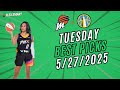 WNBA Picks Today 5/27/2025 | WNBA Best Bets, Predictions (Sky vs Mercury)