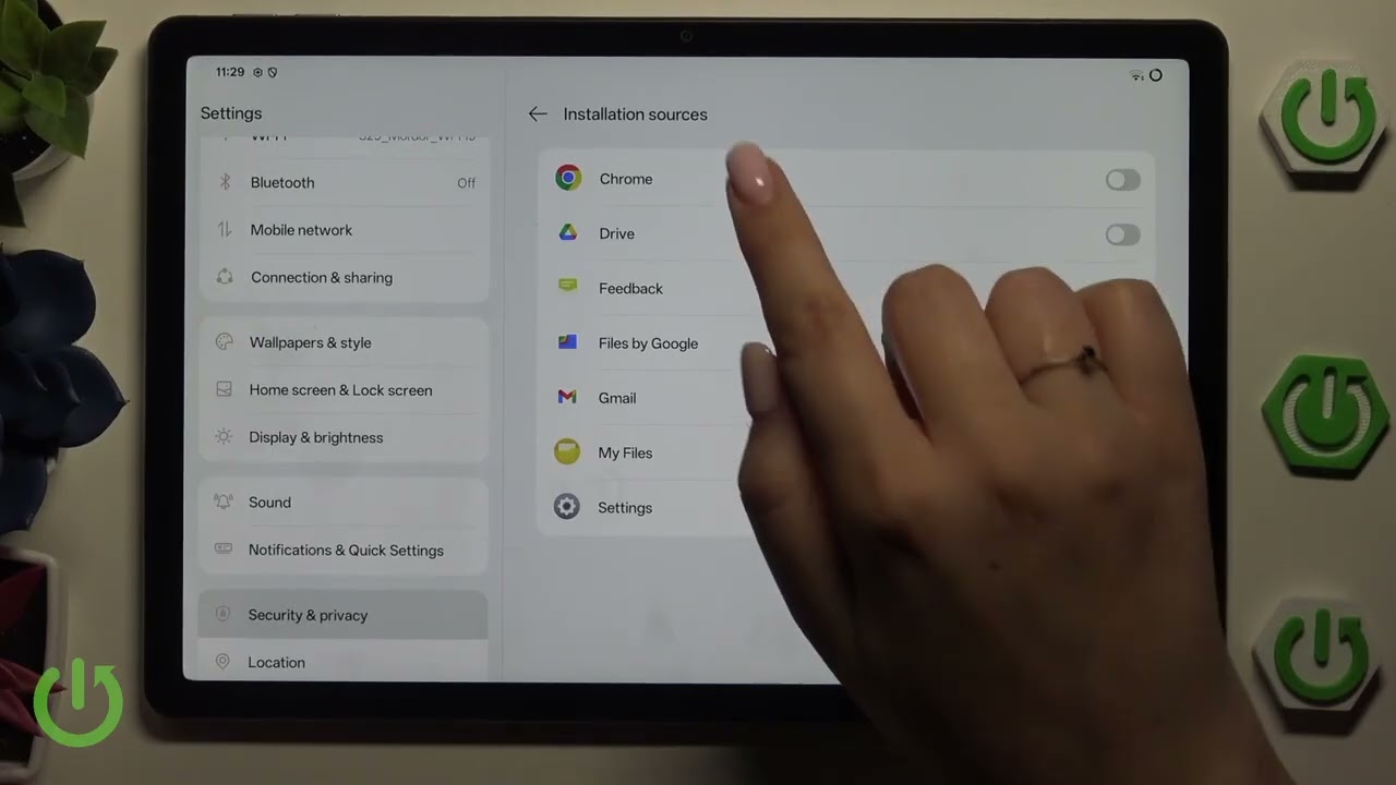 OnePlus Pad Lite (Wi-Fi) – Как включить установку из неизвестных источников