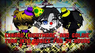 Ennard, Nightmare, And Goldie Turn Into Babies For 24 Hours! / FNAF