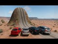 Cars vs Giant Bulge - BeamNG.Drive