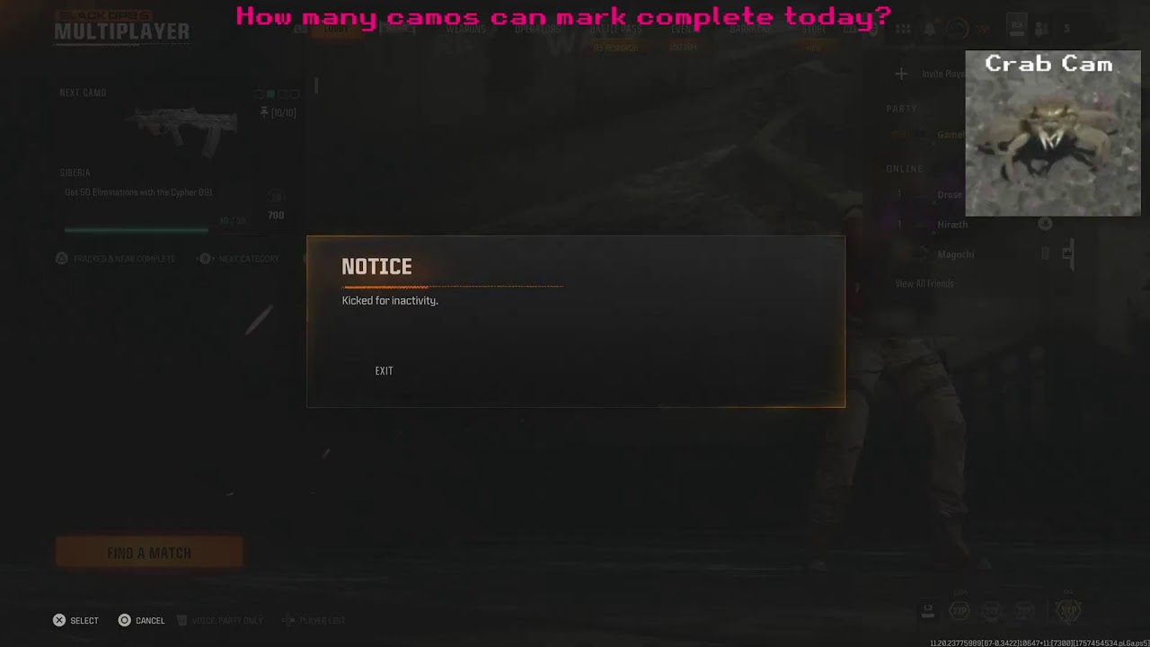 Black ops 6 Multiplayer: The Quests to Complete the Dark Matter #12 The final Class