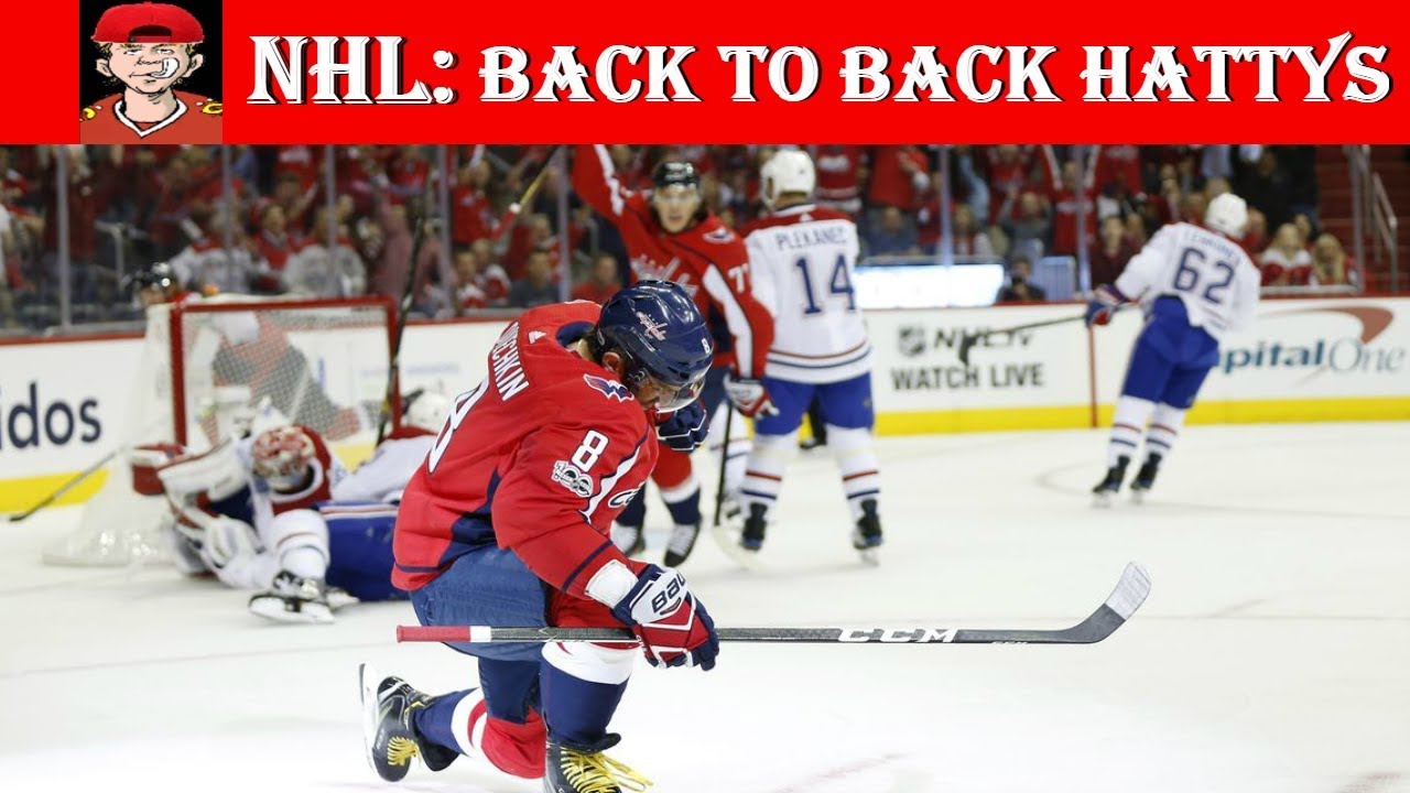 NHL Back to Back Hat Tricks - YouTube
