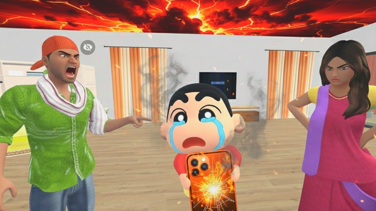 😱SHIN-CHAN NE TOR DIYA JACK KA IPHONE 17 😭 | INDIAN THEFT AURA SIMULATOR GAME 🔥