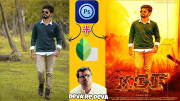 ps touch photo editing tutorial || KGF poster photo editing tutorial || Snapseed editing tutorial.