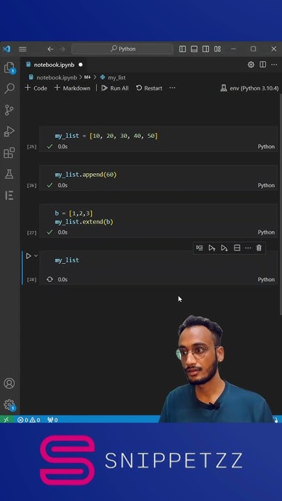 Python List Functions: Append, Extend, Pop, and Pop(index) - YouTube