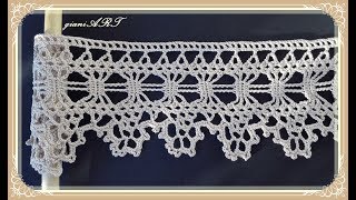 How to Crochet Lace Tape Border for Curtain step by step