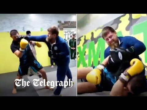 Chechen dictator Kadyrov filmed sparring against UFC fighter in bizarre video