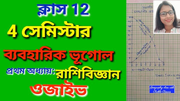দ্বাদশ-চতুর্থ শ্রেণী/ ভূগোল ব্যবহারিক/ ওগিভ - গণনা এবং অঙ্কন - WBCHSE