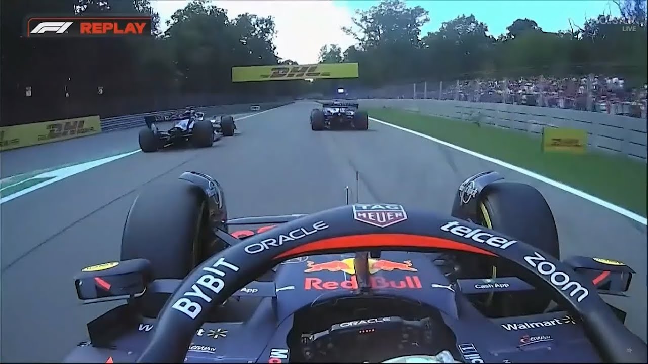 Verstappen blocked by Two Cars Italian GP 2022