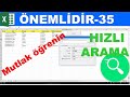 Excel VBA Formları Üzerinde Hızlı Arama Nasıl Yapılır