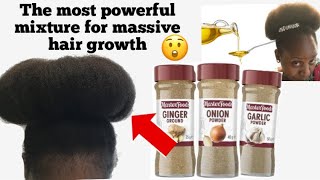 How to make ginger , onion and garlic oil for hair growth. The most powerful oil ever / diy hair oil