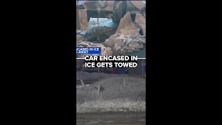Ice-covered car finally towed from Fishtown after water main break