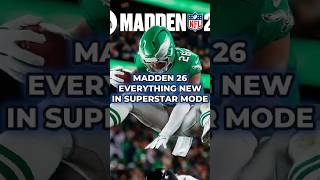 Everything NEW In Madden 26: SuperStar Mode #nfl #madden #shorts