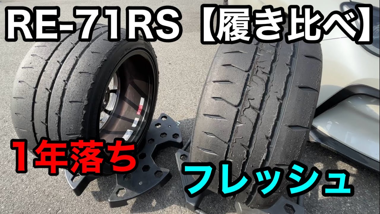 Road temperature below 5°C] We compared a one-year-old 71RS with a