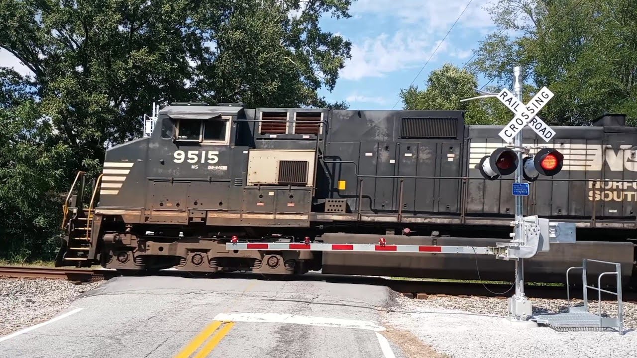 NS 9515 Leads NS Train P28 Westbound On The NS SC Line At Gadsden SC