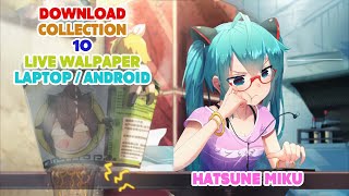 TOP ‼️ 10 Live Wallpaper Hatsune Miku Untuk Laptop / PC / Desktop screenshot 1