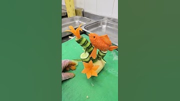 Fish Carrot Carving Vegetables