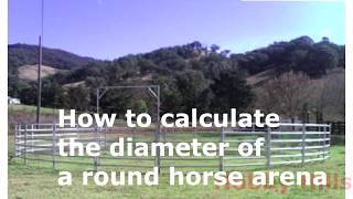 How to find out how many panels you will need for a round horse arena or pen