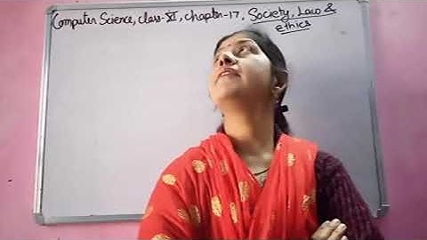 Computer science Class 11 chapter 17 society law and ethics