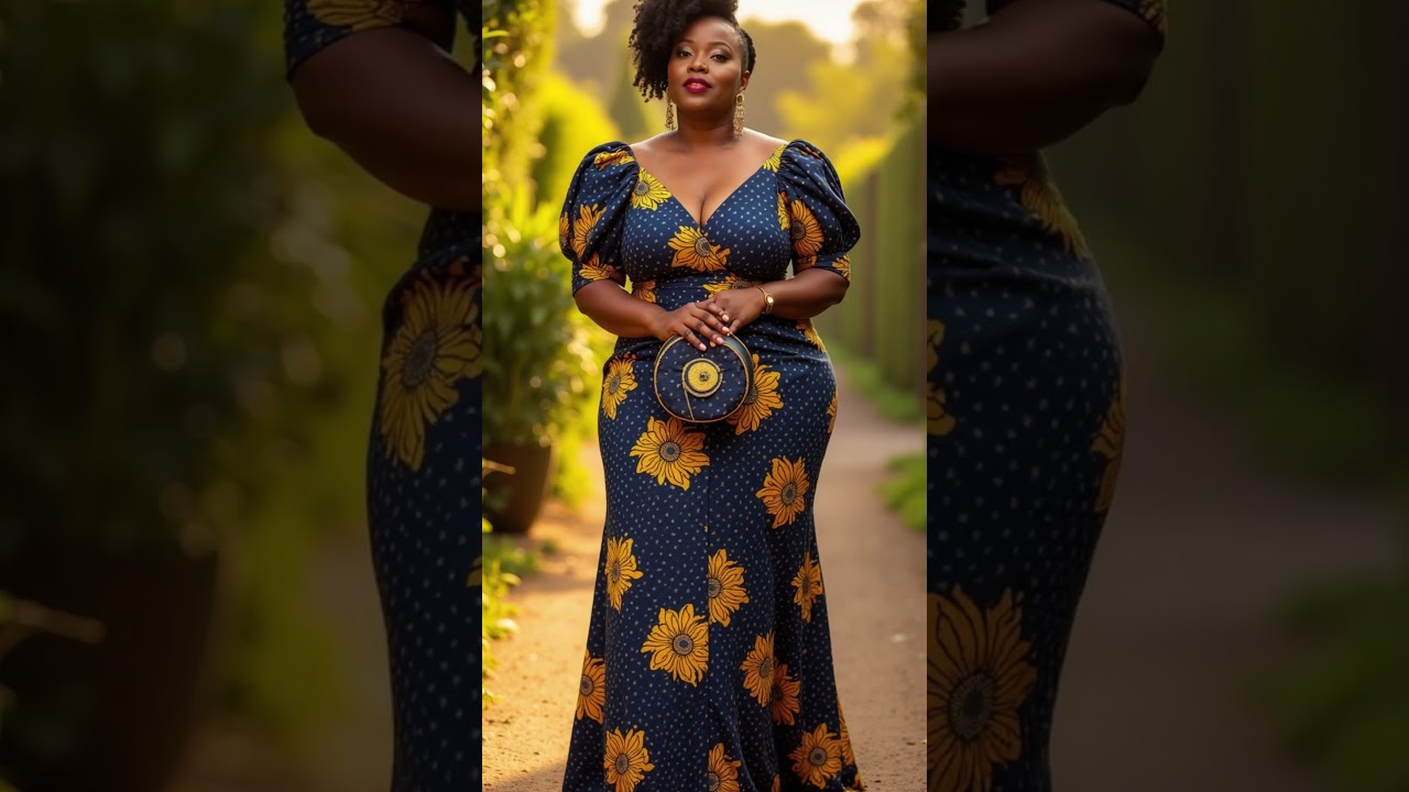 Royal & Radiant: Plus-Size Women Rock Ankara with Matching Accessories