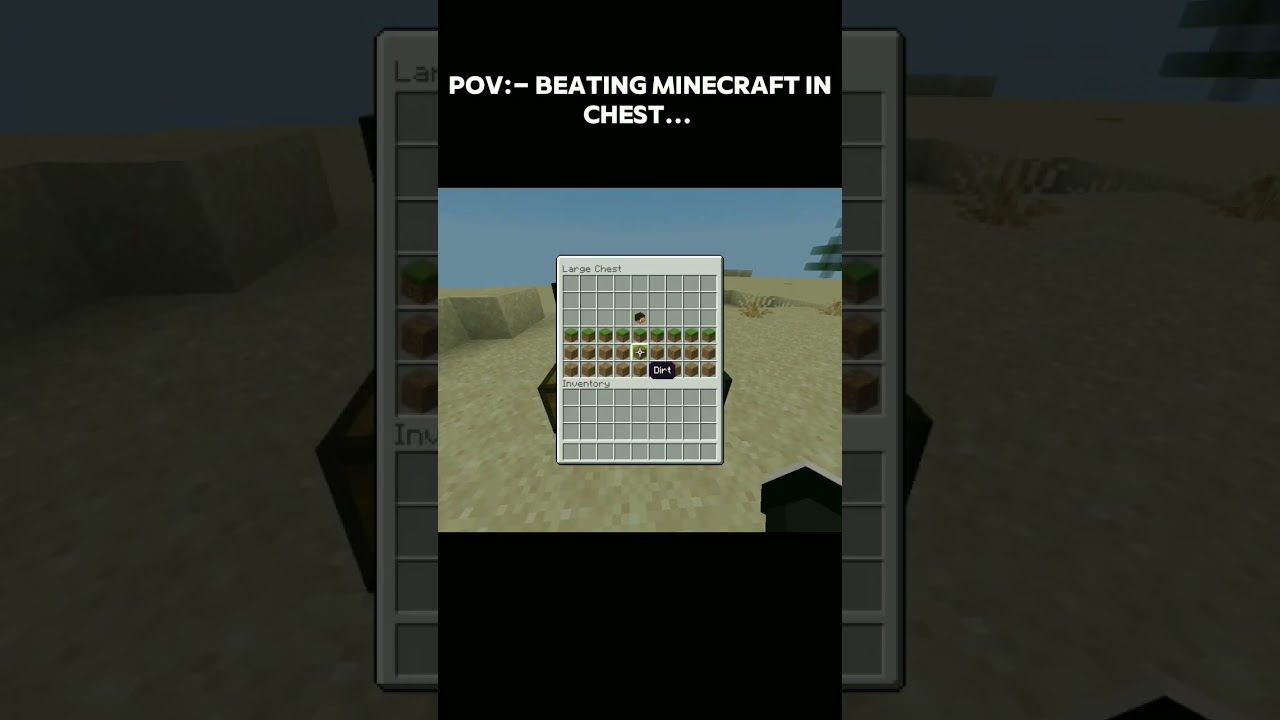 Pov:- Beating Minecraft In Chest...!!