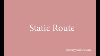 Static Routing Cisco PacketTracer Basic Computer Networking