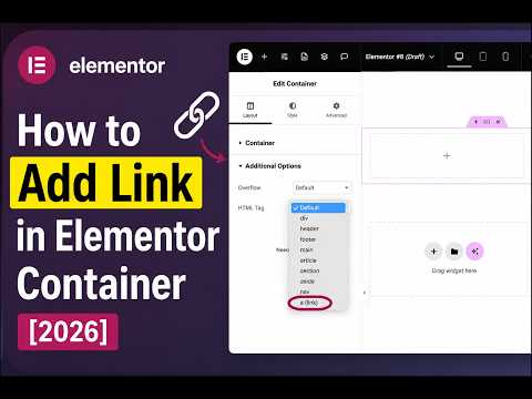 How to Add Link in Elementor Container [2026]#elemento #wordpress
