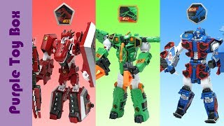 3x Geo Mecha Dinosaur Transformer Robot Toys