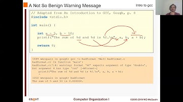 CS2505 - Week 2 - Linux/C:  Intro to gcc