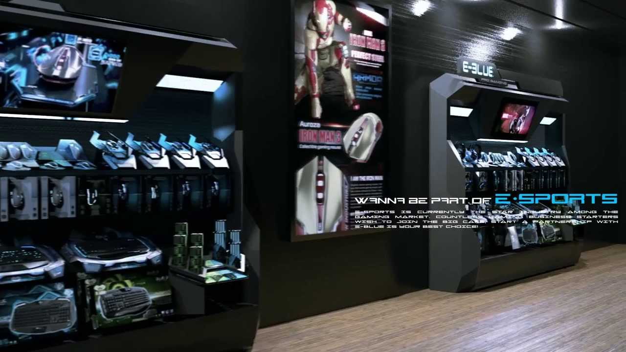 E-Blue оформление точки продаж.