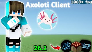 🔥 Axoloti Client on Mobile! 1000+ FPS in MJ Launcher 26.2 🤯 | Minecraft Java Edition Mobile