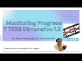 Monitoring Progress -  T TESS Dimensions 1.2